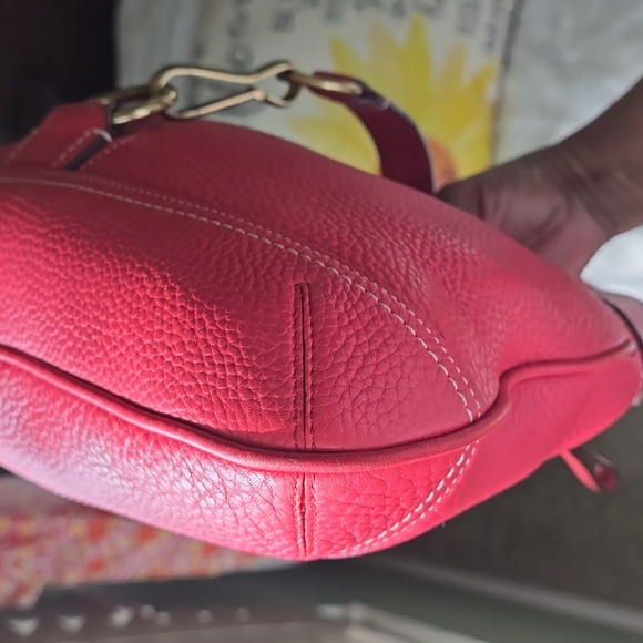 Coach Hamptons Barbie Pink Pebbled Leather Shoulder Bag Is 20yrs Old In EUC - Picture 12 of 17